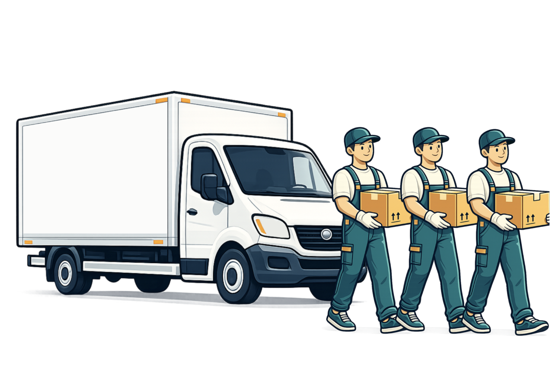 Van + 3 movers